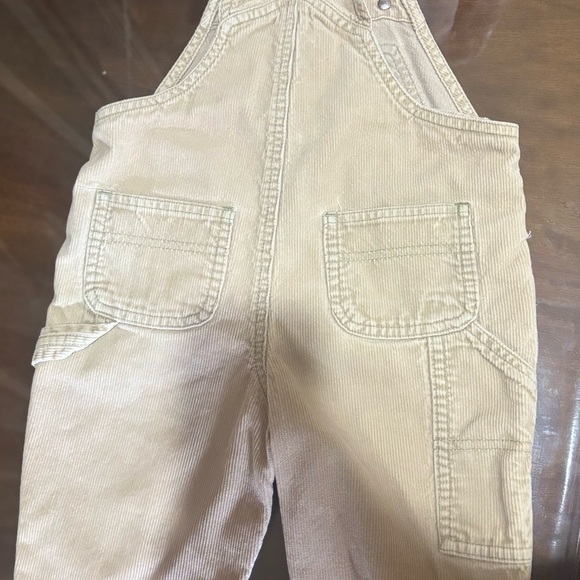 Beige Corduroy Kids Overalls - Picture 4 of 5